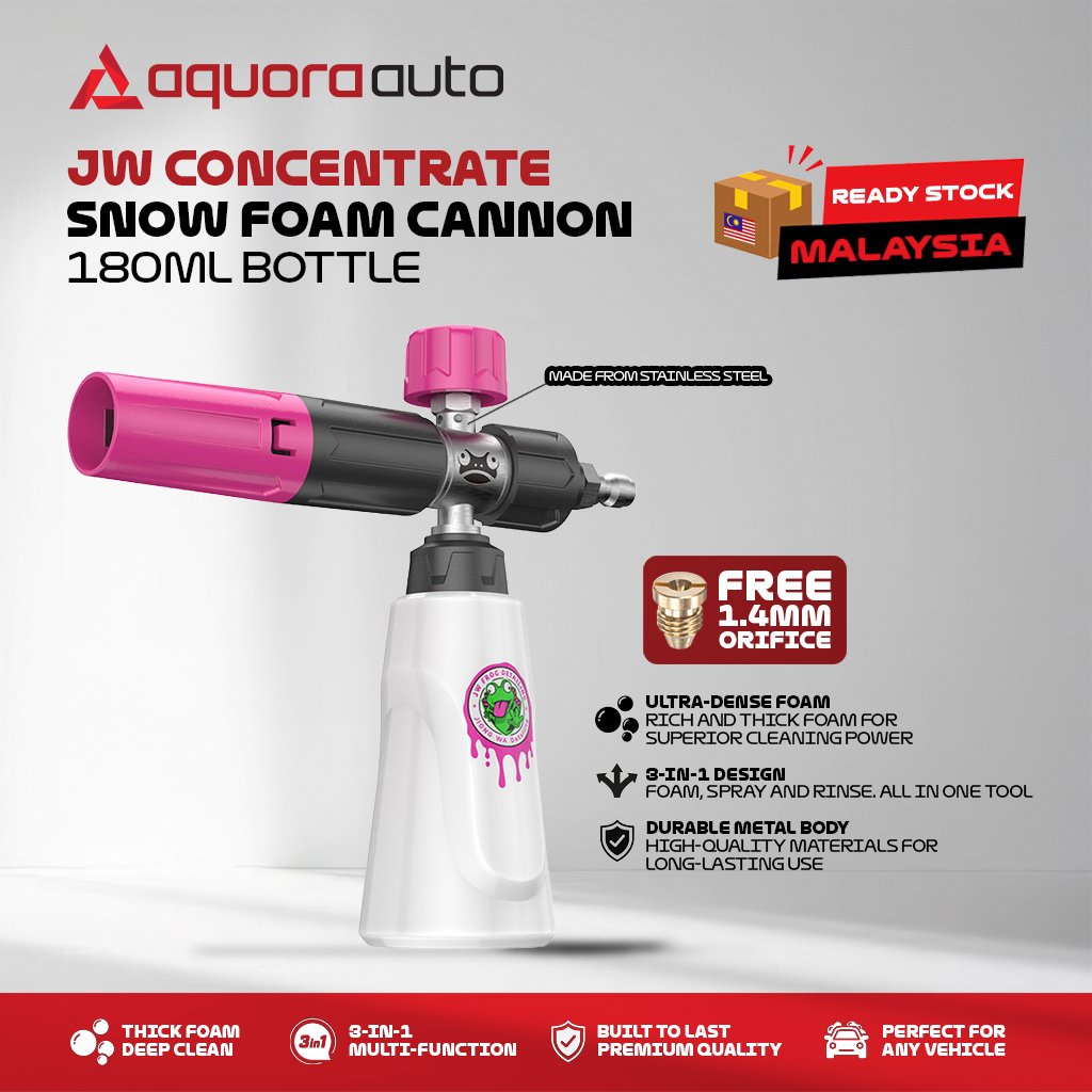 [PROMO] Concentrate Snow Foam Cannon | Pink (Stainless Steel)